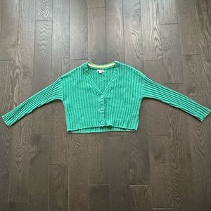 American Eagle V Neck Cropped Roxy Cardigan~ Small